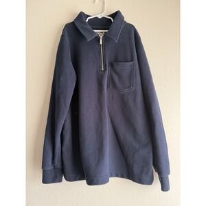 Lands End Sweatshirt Womens Small Blue Casual Pullover‎ Sweater Outdoor